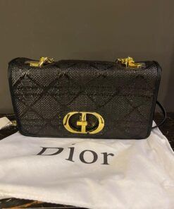 Christian Dior Cannage Caro shoulder bag