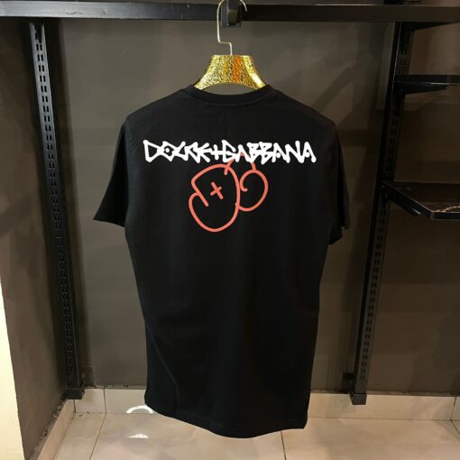 DG BLACK T SHIRT PINK PRINT - Image 2