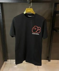 Alternative view of DG BLACK T SHIRT PINK PRINT