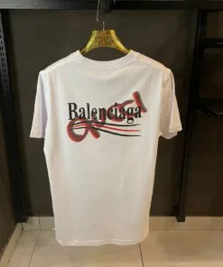 Alternative view of BB WHITE TSHIRT RED & BLACK PRINT