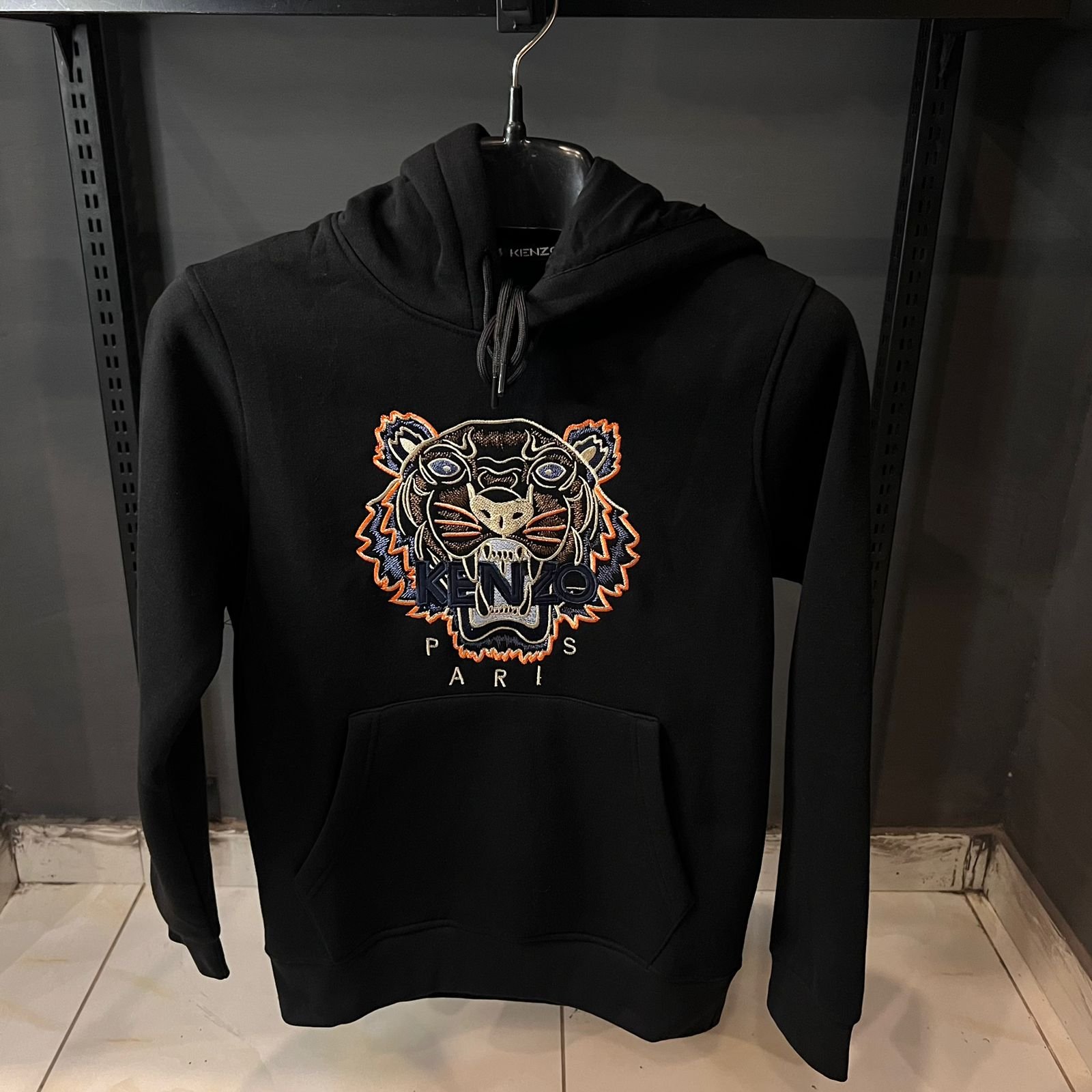 Kenzo Black Hoodie Multi Lion Patch The Nucleus Clothing