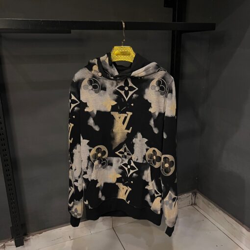 LOUIS V BLACK SKIN HOODIE
