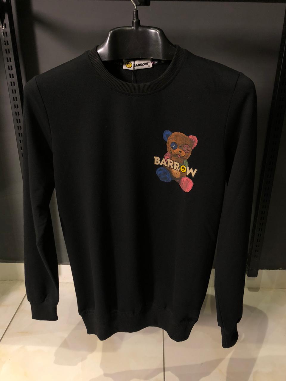 BARROW BLACK SWEATSHIRT MULTI BEAR PRINT