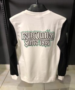 Alternative view of Louis V OffWhite Sweatshirt with Black Sleeves