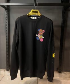 BARROW BLACK SWEATSHIRT MULTI BEAR PRINT