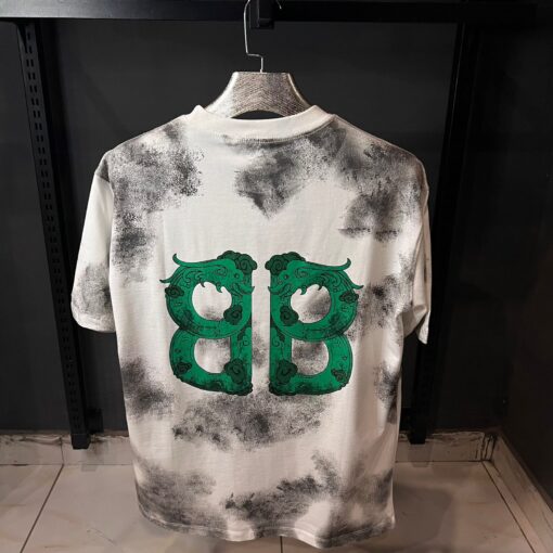 BB WHITE TSHIRT GREEN PRINT - Image 3