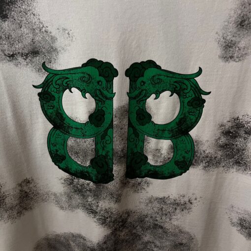 BB WHITE TSHIRT GREEN PRINT - Image 2