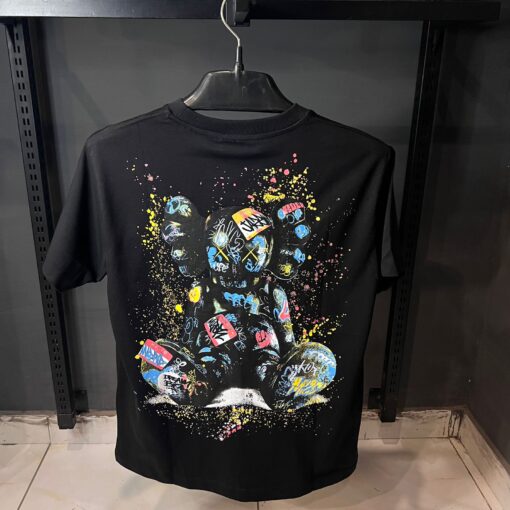 OFFW BLACK TSHIRT MULTI PRINT - Image 3