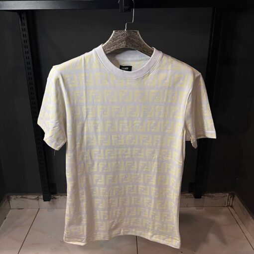 FF WHITE TSHIRT YELLOW PRINT
