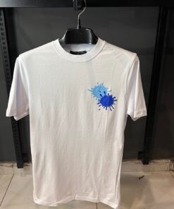LOUIS V WHITE TSHIRT MULTI PRINT