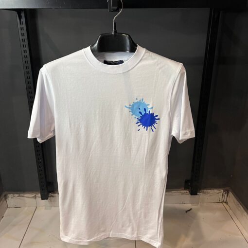 LOUIS V WHITE TSHIRT MULTI PRINT