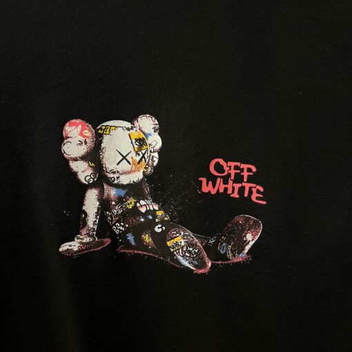OFFW BLACK TSHIRT MULTI PRINT - Image 2