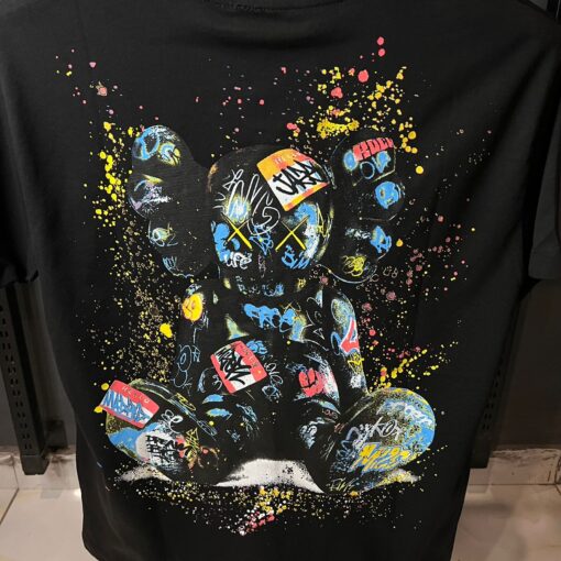 OFFW Black Tshirt with Front and back KAW Graphic - Image 2