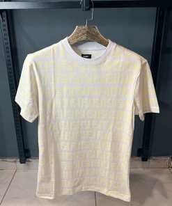 FF WHITE TSHIRT YELLOW PRINT