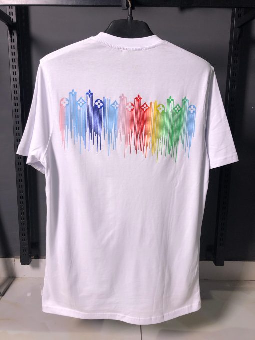 LOUIS V WHITE TSHIRT MULTI PRINT - Image 2