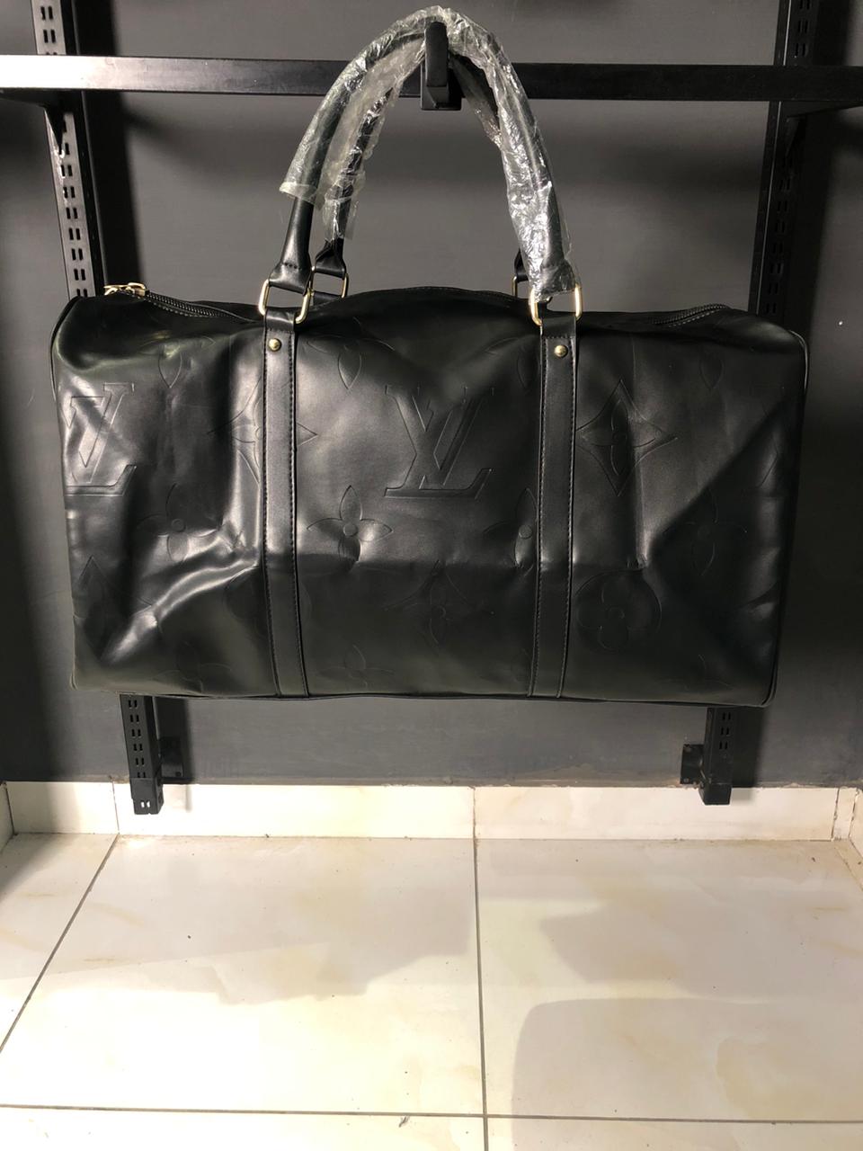 Louis V black travel bag