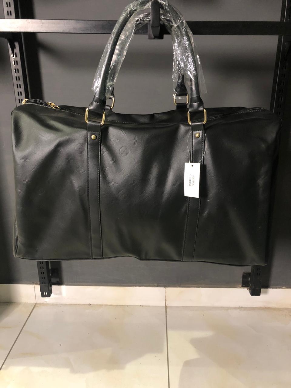 Louis V black travel luggage bag