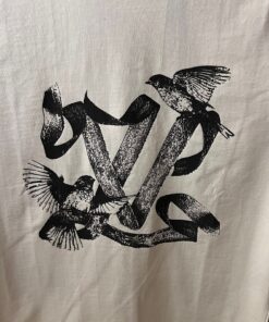 Alternative view of LOUIS V WHITE TSHIRT BLACK BIRD PRINT