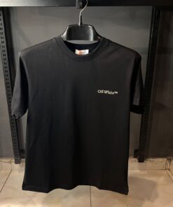 OFFW WHITE BLACK TSHIRT MOON PRINT