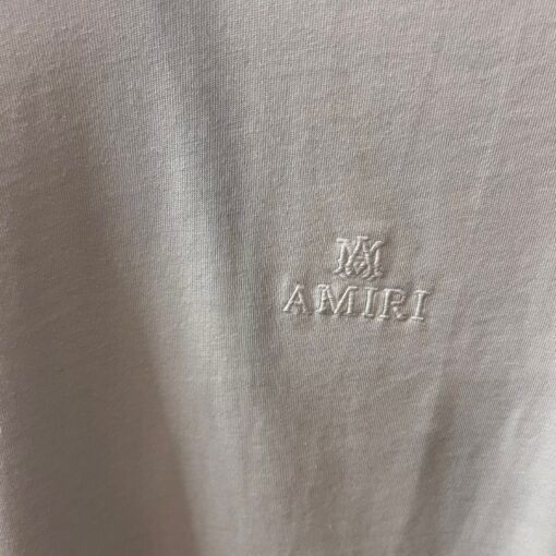 AR Premium White T Shirt White Embroidery - Image 2