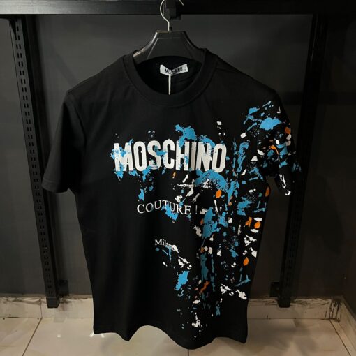 Mos Black men's t-shirt with logo and print