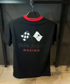 PA BLACK TSHIRT RED PRINT FRONT AND BACK OVER SIZED