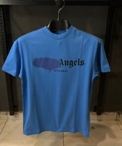 PA PARIS SPRAYED LOGO BLUE OVER SIZED T-SHIRT