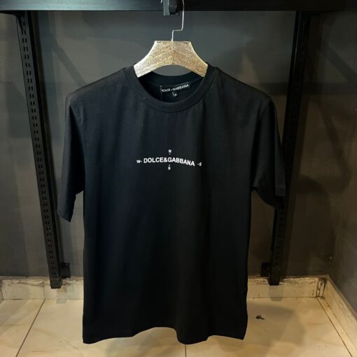 DG BLACK TSHIRT WHITE PRINT FRONT AND BACK OVER SIZED