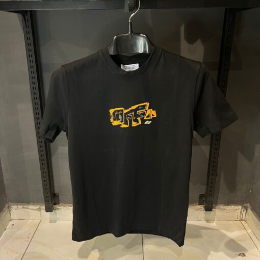 OFFW Graffiti Letter Black Tshirt
