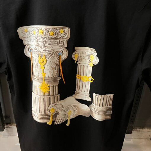 VR Logo Cotton Jersey Black Over sized T-shirt