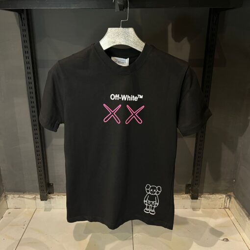 OFFW KAWS As Soon As Possible 99 Black Crewneck T-Shirt