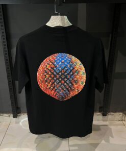 Alternative view of Louis V Black Half Sleeve Digital Printed Cotton T Shirt For Men