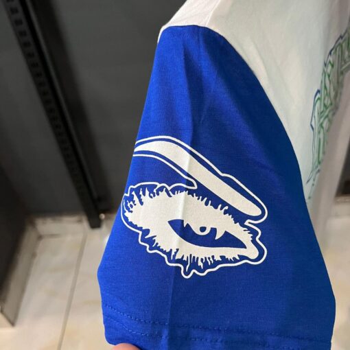 Louis V Blue & White Intarsia T-Shirt - Image 2