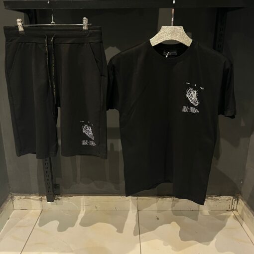 Louis V Trainers Pattern Logo Effect Short Set