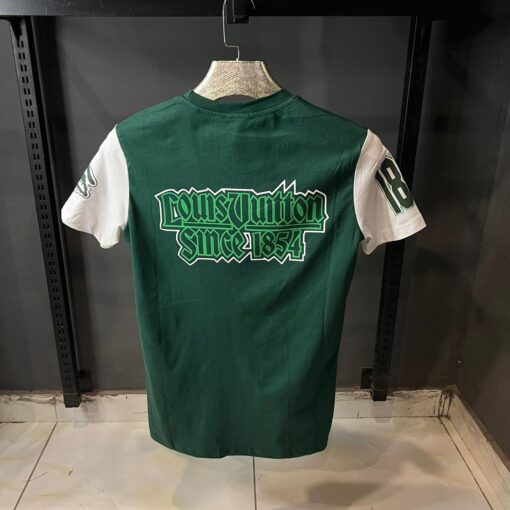 Louis V Green & White Intarsia T-Shirt - Image 2