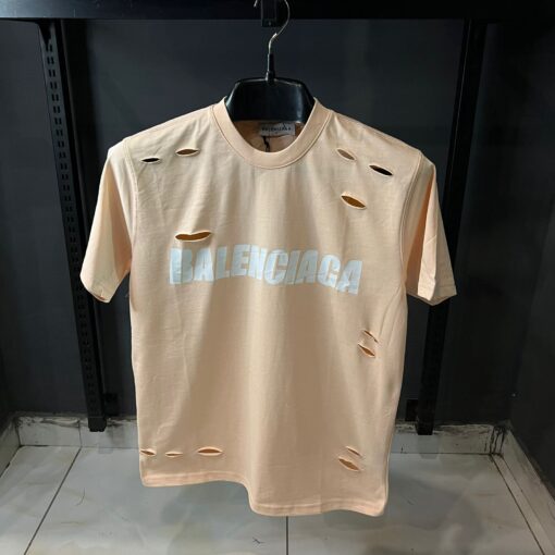 BB peach Archetype Logo Destroyed Over sized T-Shirt