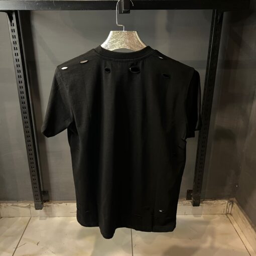 GV Black Archetype Logo Destroyed Over sized T-Shirt - Image 2