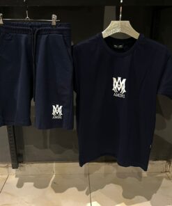AMIRI | Street Style Blue Short Set