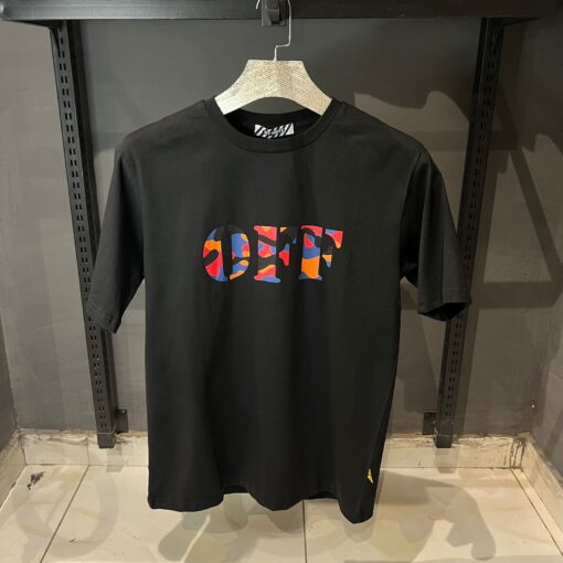 OFFW BLACK TSHIRT MULTI PRINT OFF