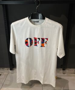 OFFW MULTI PRINT WHITE TSHIRT