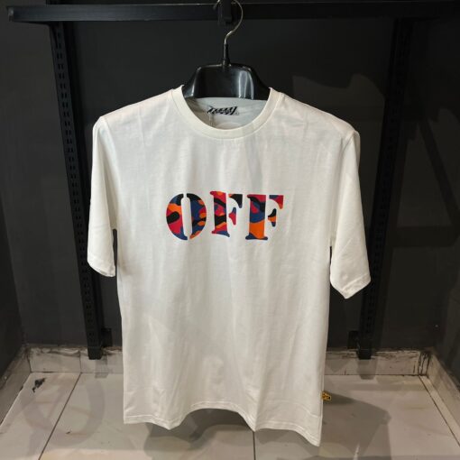 OFFW MULTI PRINT WHITE TSHIRT
