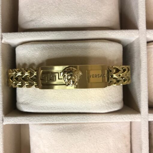 VR Men stainless steel Gold bracelet
