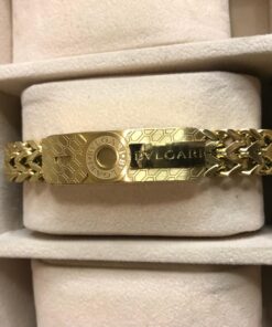 Charming Design Premium-grade Quality Golden Color Bvlgari Bracelet For Men
