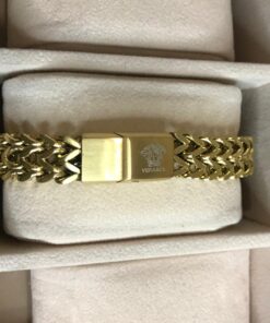 Alternative view of VR Men  stainless steel gold bracelet