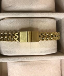Alternative view of Expensive Hublot-Looking Design High-Quality Golden Color Bracelet for Men