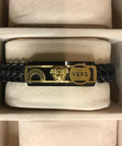 VERSACE Black VERS 2024 Men's Bracelets