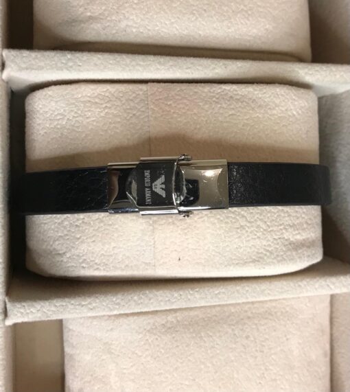 AX Signature Stainless Silver Bracelet - Image 2