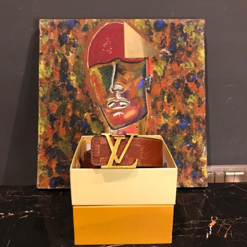 LOUIS V GOLDEN BUCKLE BELT