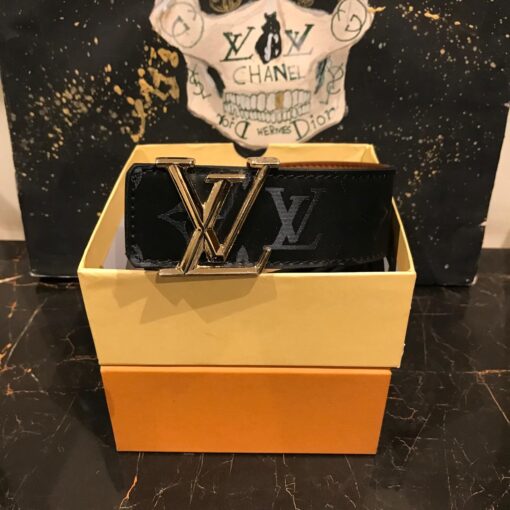 LOUIS V BLACK BELT WITH GOLDEN BUCKLE - Image 2