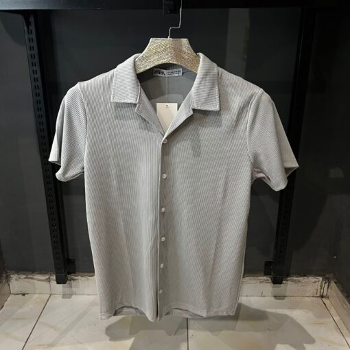 Zara Gray Men's short sleeved shirt